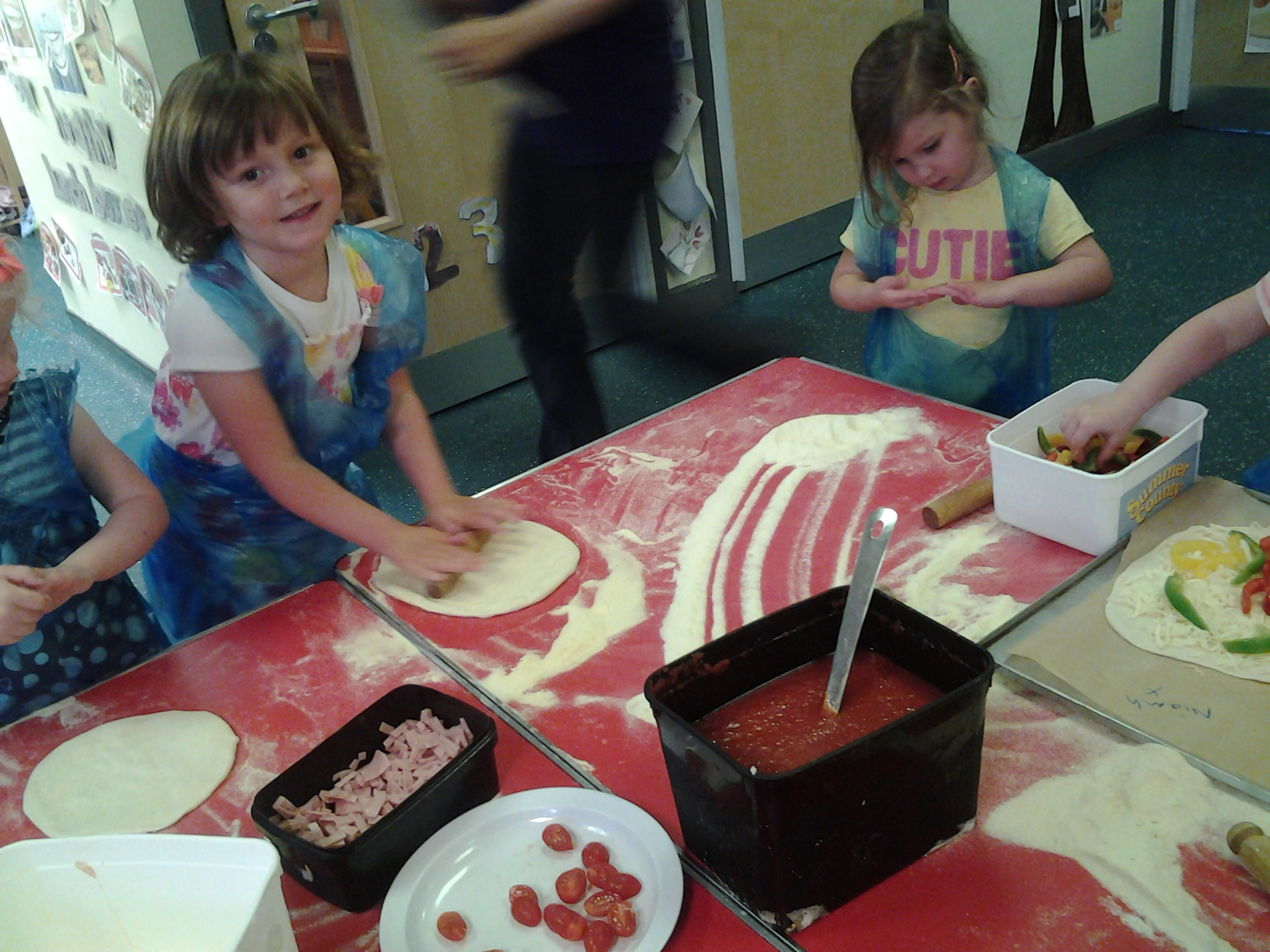 Making Pizza at Scallywags 